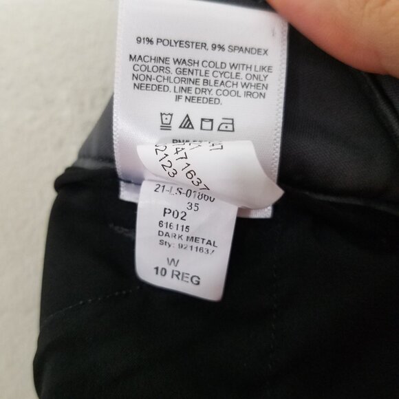 Express Curvy Skinny High Rise Stretch Dress Pants Gray Size 10 - Picture 8 of 8